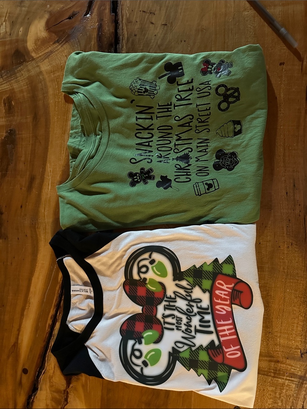 DISNEY T-SHIRTS FOR CHRISTMAS